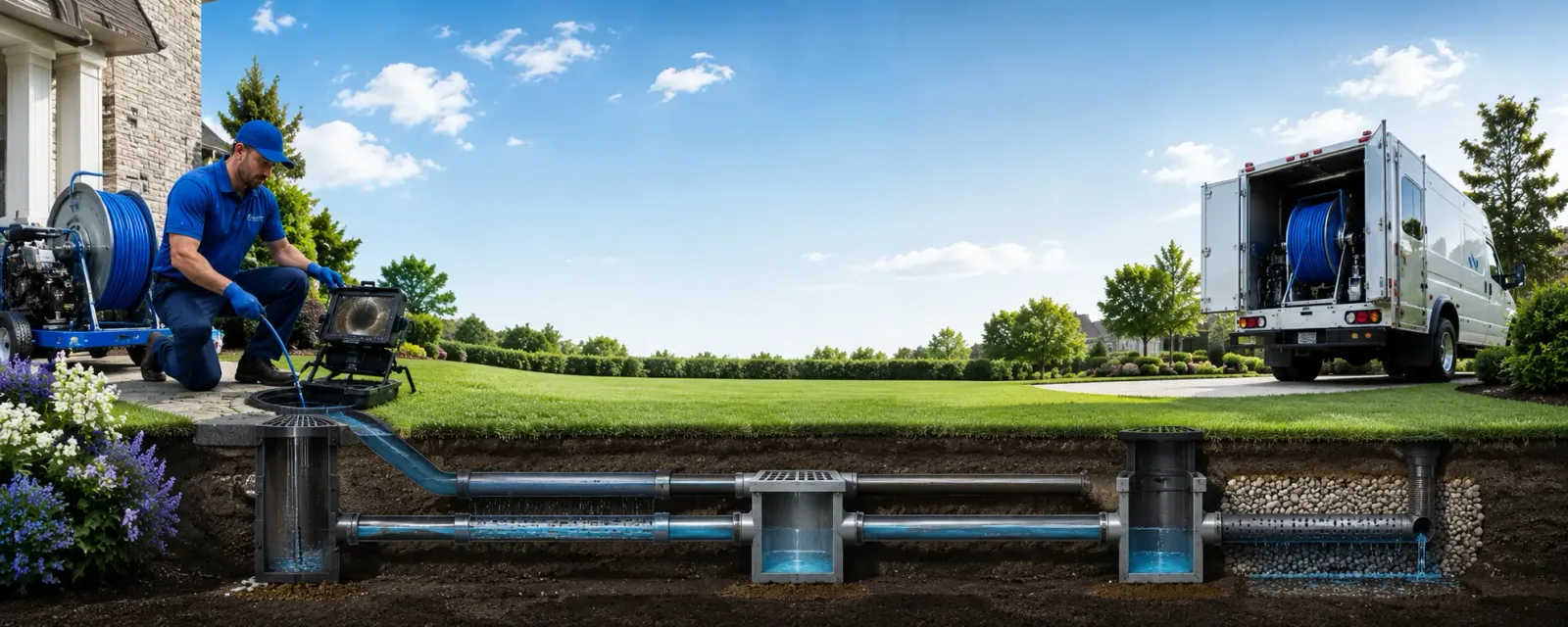 Outdoor drain cleaning information for Sanborn, IA